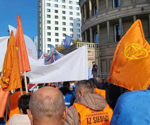Protest kolejarzy Warszawa 15.10.2025