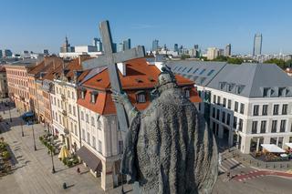 Tak wygląda pomnik  króla Zygmunta III Wazy. Co za widok!