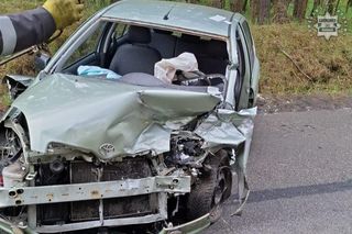 Amfetaminowy rajd grozy na Śląsku! 25-latek rozbił auto. Dwie osoby w szpitalu