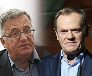 Komorowski martwi się o Tuska: Ma trudną sytuację po przegranych wyborach