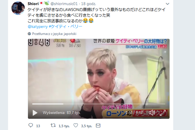 Katy Perry wpakowała do ust 7 nuggetsów naraz! I nie zwymiotowała!