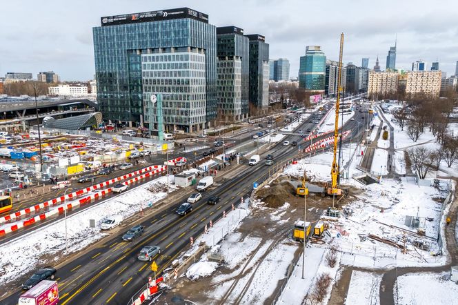 Budowa tramwaju do Dworca Zachodniego w styczniu 2025