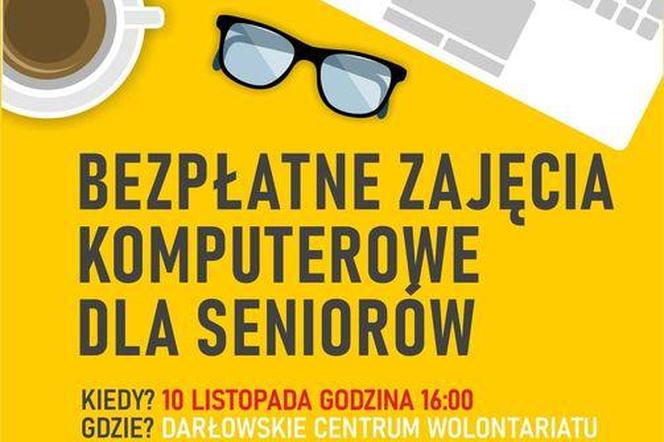 Darłowskie Centrum Wolontariatu zaprasza seniorów na kurs komputerowy