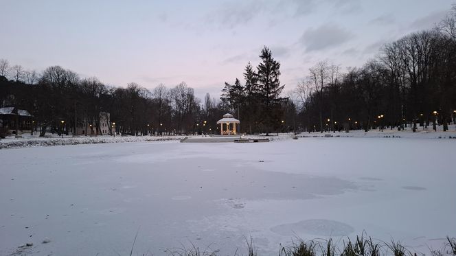 Nałęczów - Park Zdrojowy zimą