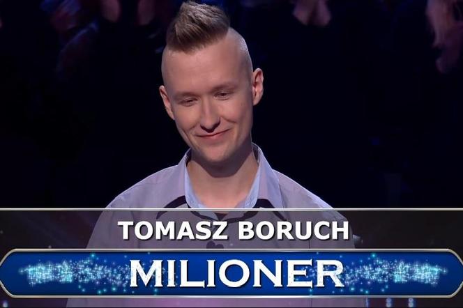 Tomasz Boruch wygrał milion w Milionerach
