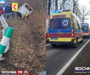 Wypadek autobusu w Małopolsce. Kilkanaście osób rannych