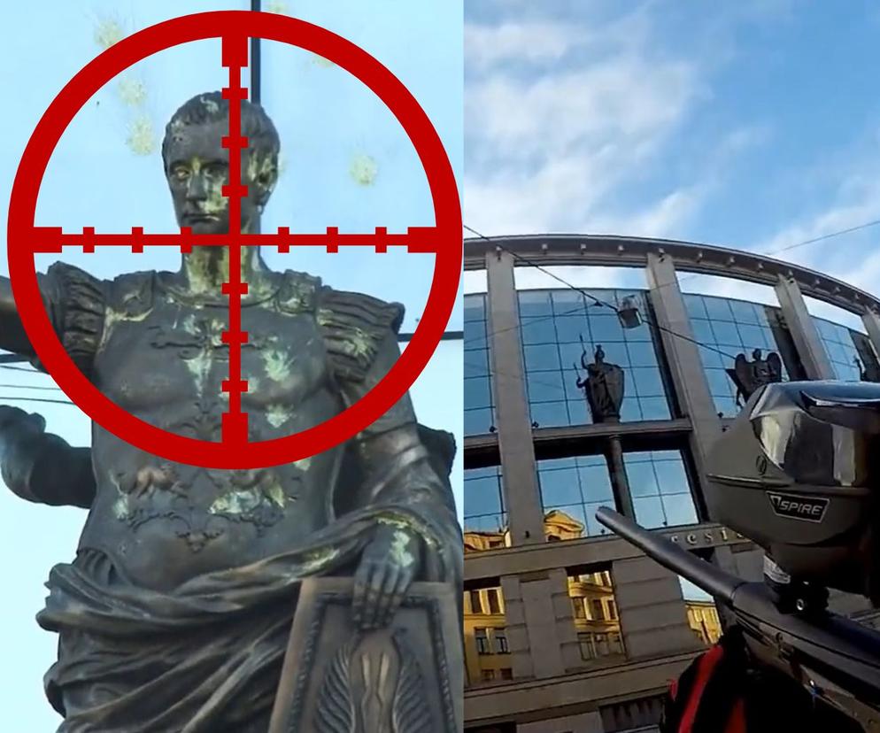 Aktywista ostrzelał Statuę Putina