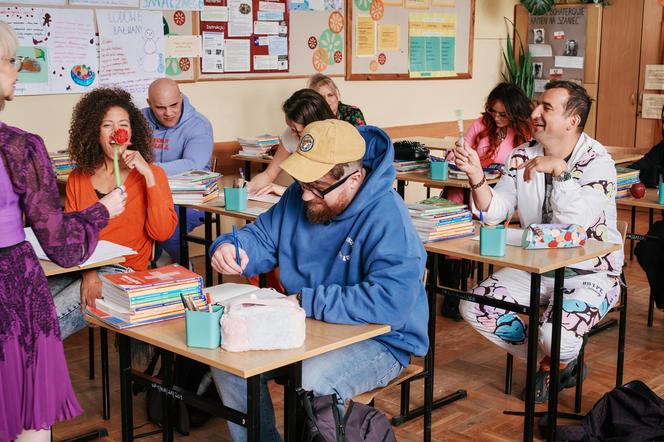 Michał Koterski na planie "Back to school"