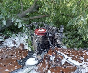 Śmiertelny wypadek pod Sieradzem. Nie żyje 37-latek [ZDJĘCIA]