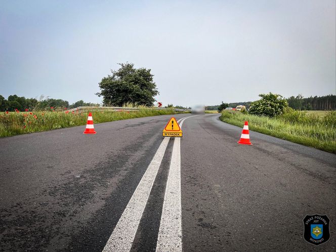 Tragiczne dachowanie w Strzyżewie Witkowskim! 45-latek zginął na miejscu