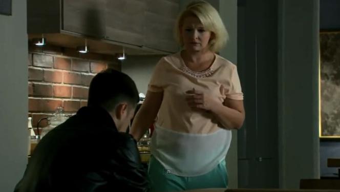 M jak miłość odc. 1101. Marta (Dominika Ostałowska), Łukasz (Adrian Żuchewicz)