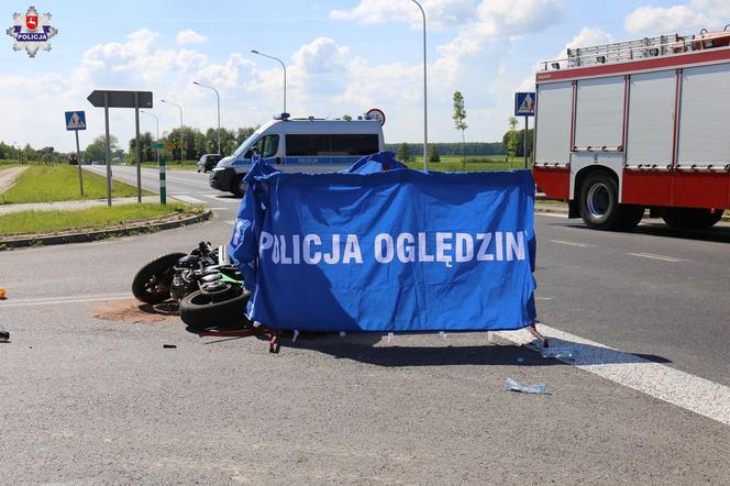 Zderzenie motocykla i ciągnika zakończyło się tragicznie. 38-latek zginął na miejscu