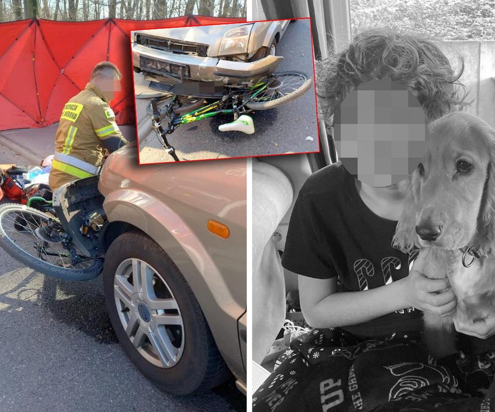 12-letni Sambor zobaczył kolegów po drugiej stronie ulicy, skręcił rowerem wprost pod auto