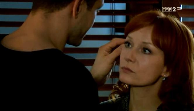 M jak miłość odc. 1137. Agnieszka (Magdalena Walach), Tomek (Andrzej Młynarczyk)