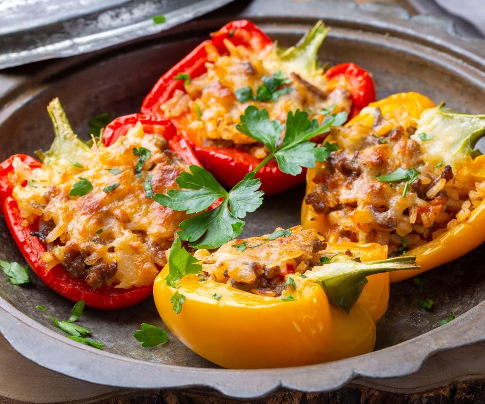 papryka faszerowana mięsem i kuskusem