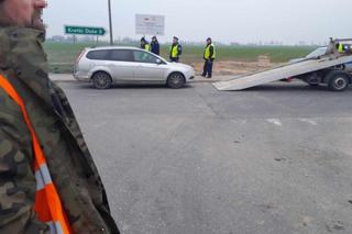 Wypadek podczas protestu rolników pod Brodnicą. Pijana kobieta potrąciła 4 osoby. Policjant w szpitalu