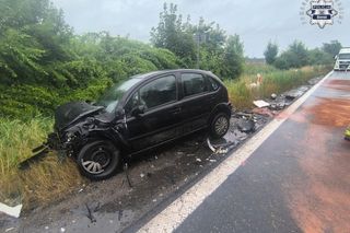 Zderzenie dwóch osobówek w Bieruniu