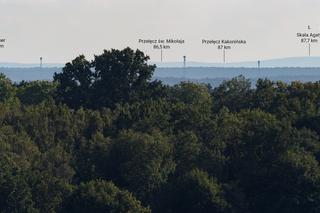 Dalekie widoki z baszty zamkowej w Kazimierzu Dolnym