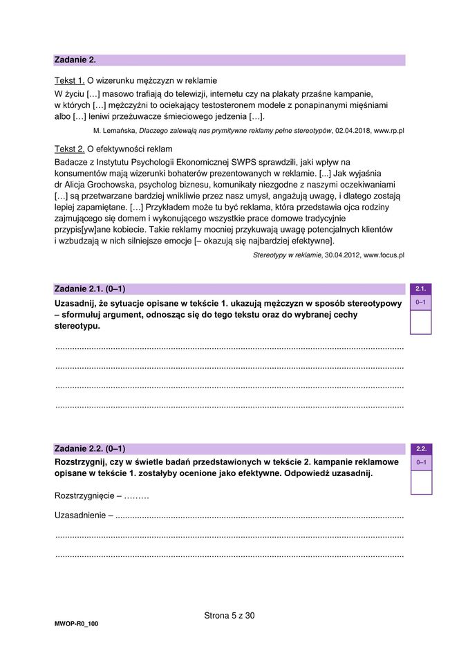 Matura WOS 2025 - ARKUSZ CKE, ODPOWIEDZI, ZADANIA DO POBRANIA