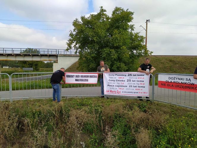 Protest rolników w Medyce
