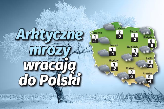 Arktyczne mrozy wracają do Polski