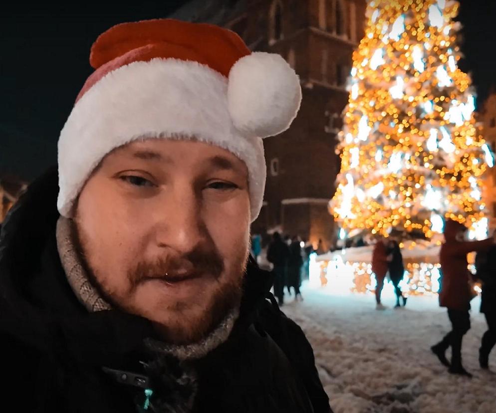 Rosyjski youtuberWiaczesław Zarucki wybrał sie na Jarmark Bożonarodzeniowy w Krakowie