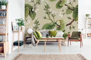 Tapety w kwiaty - 8 inspirujących pomysłów na dekorację ścian w salonie