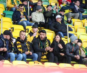 Kibice na meczu GKS Katowice - Lech Poznań