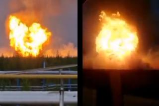 Potężny pożar na największym polu gazowym w Rosji. Są nagrania [WIDEO]