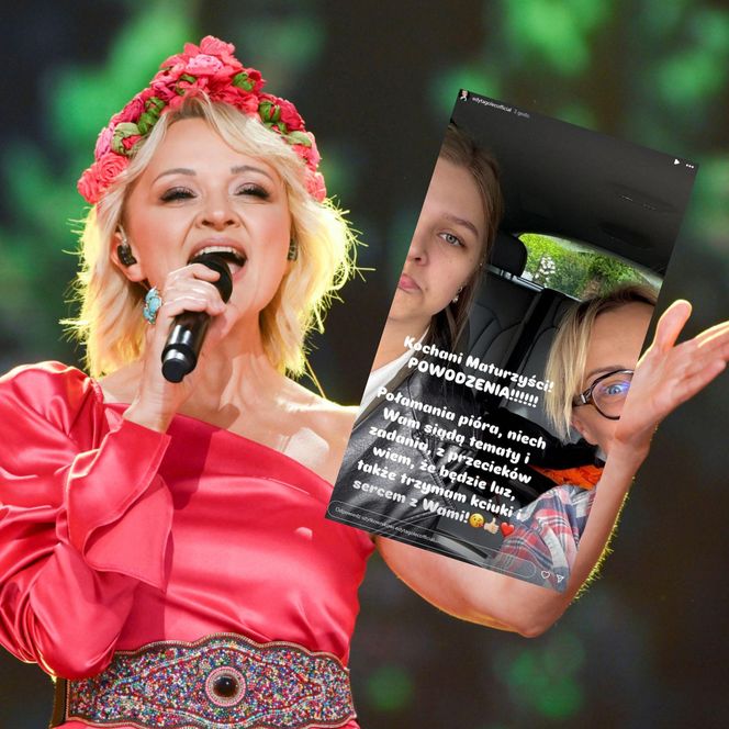   Edyta Golec wspiera córkę, która zdaje maturę. Padły piękne słowa