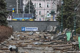 Wojna w Ukrainie - Charków po nalocie bombowym