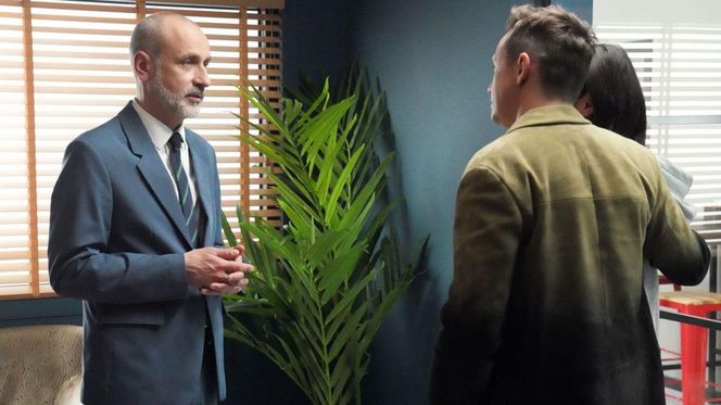 Barwy szczęścia odc. 3186. Weronika (Maria Świłpa), Błażej Modrzycki (Piotr Ligienza), Kornel (Jakub Bohosiewicz) 