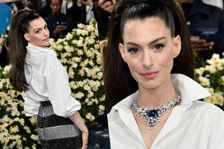 Anne Hathaway niczym figura woskowa. Nie wygląda na 42 lata!