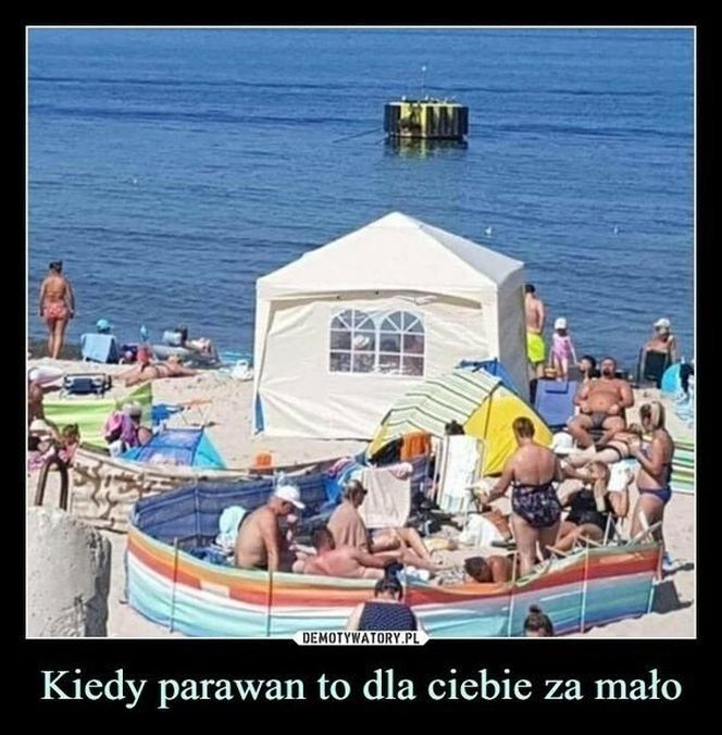 Najlepsze memy o wakacjach nad polskim morzem