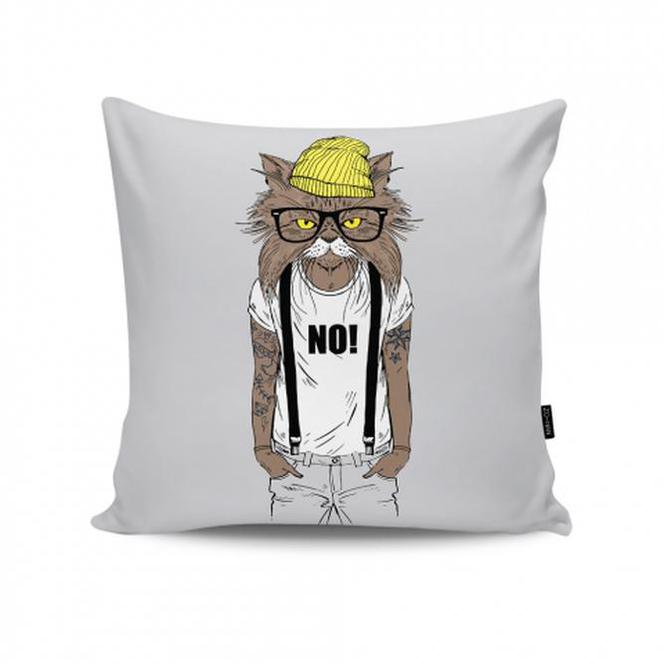Poduszka z kotem - hipsterem