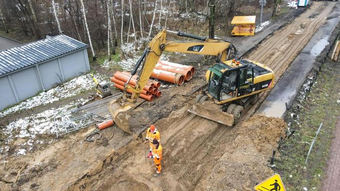 Trwa przebudowa pierwszego odcinka ul. Mateckiego. Ma być gotowa latrm 