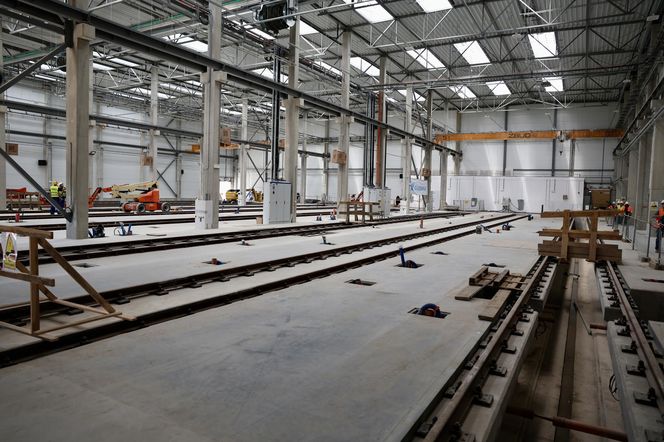 Byliśmy na placu budowy STP Karolin. Tu powstaje wielka sypialnia dla pociągów metra