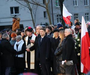 Odsłonięcie pomnika Lecha Kaczyńskiego przy Placu Teatralnym w Lublinie