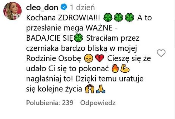 Cleo we wzruszającym wyznaniu pod filmem Dody. Szok, co wyszło na jaw!