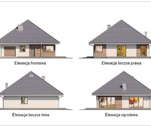 Projekt domu C444u Czterolistna koniczyna (wariant XVI) z kolekcji Muratora