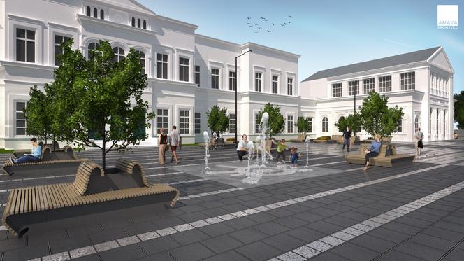 Przebudowa placu przed dworcem PKP w Sosnowcu