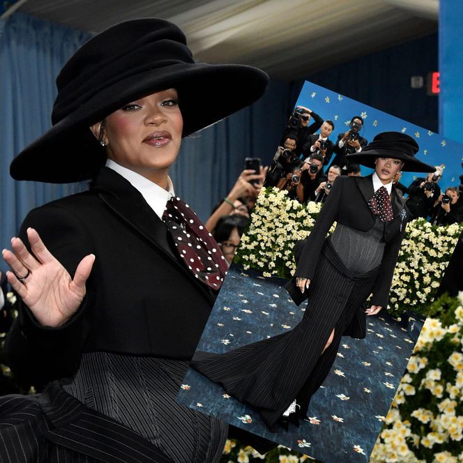 Rihanna ogłosiła ciążę na Met Gali 2025. Okrągły brzuszek wcisnęła w gorset!