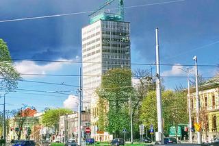 Przebudowa dawnego wieżowca TVP - kwiecień 2021