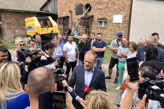 Donald Tusk w Mikołowie: CPK jest budowany na ludzkiej krzywdzie