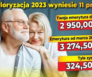 Waloryzacja 2023 - 11 proc.