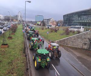 Strajk rolników w Krakowie