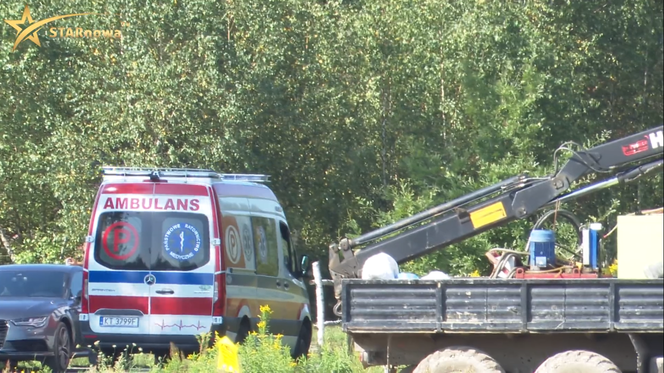 Dramat na budowie gazociągu pod Tarnowem
