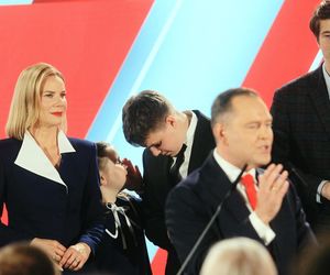 Karol Nawrocki z rodziną. Jego córka skradła show na wieczorze wyborczym