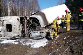 Spalił się we własnym aucie. Tragedia pod Mińskiem Mazowieckim