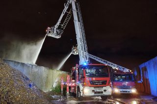Pożar przy Metalurgicznej w Lublinie